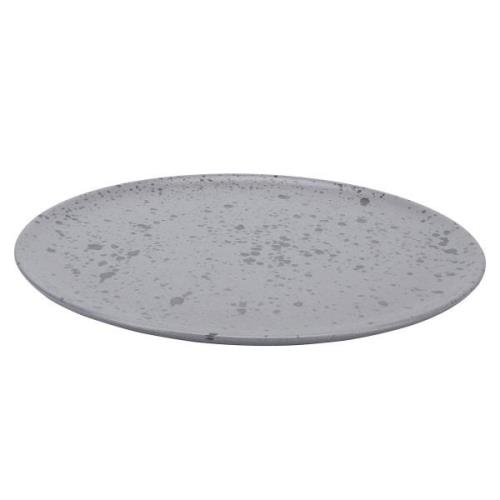 Aida Raw tallerken Ø28 cm grå med prikker