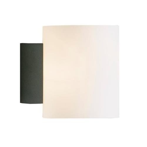 Herstal Evoke væglampe small antracitgrå-hvidt glas