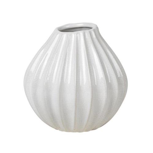 Broste Copenhagen Wide vase ivory 15 cm