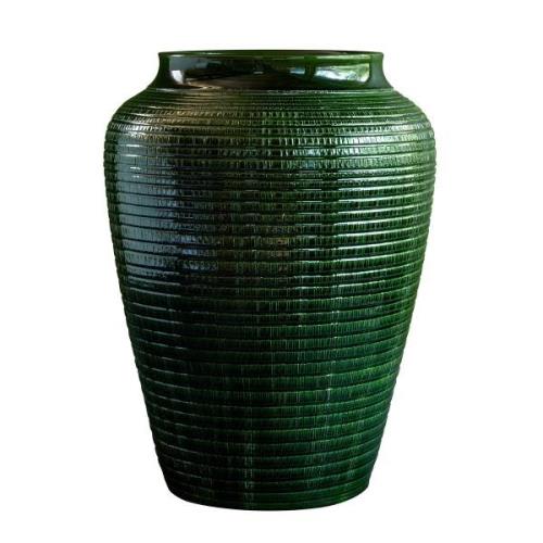 Bergs Potter Willow vase glaseret 35 cm Green emerald