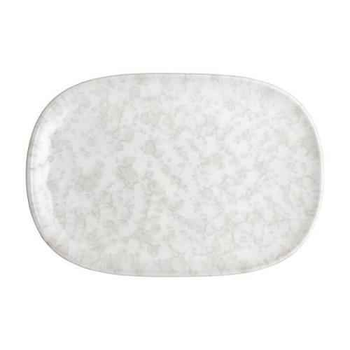 Denby Modus Marble tallerken 17,5x26 cm Hvid