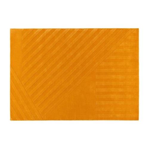 NJRD Levels uldtæppe stripes gul 170x240 cm