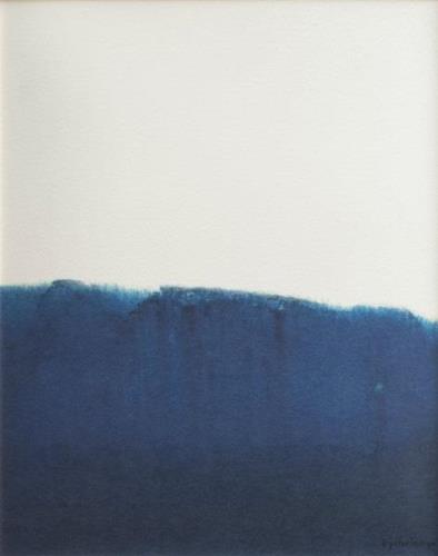 Fine Little Day Dyeforindigo ocean 1 plakat 40x50 cm Blå/Hvid