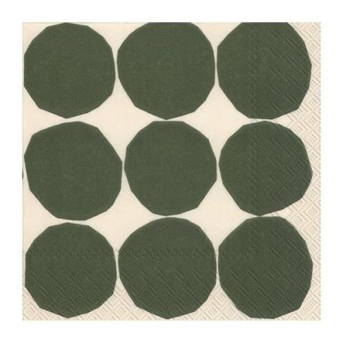 Marimekko Kivet servietter 33x33 cm 20-pak Hvid/Grøn