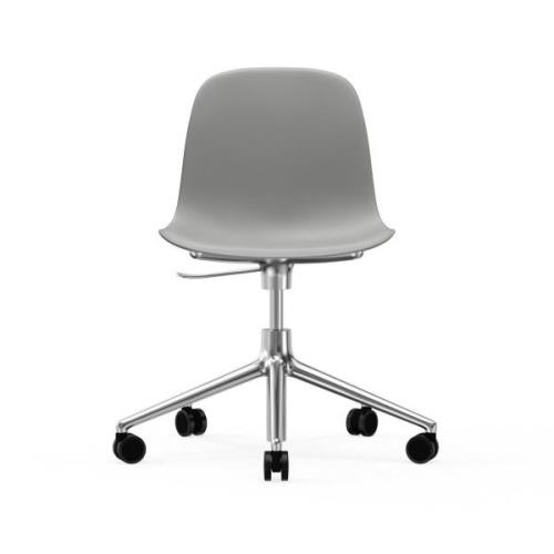 Normann Copenhagen Form chair drejestol, 5W kontorstol grå, aluminium,...