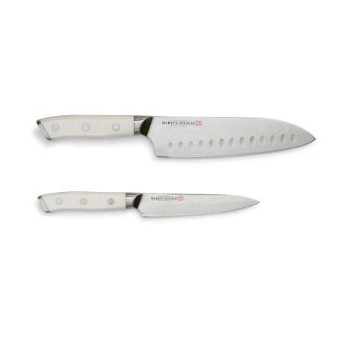 Markus Aujalay Markus Damaskus japansk knivsæt Japansk kokkekniv og ur...