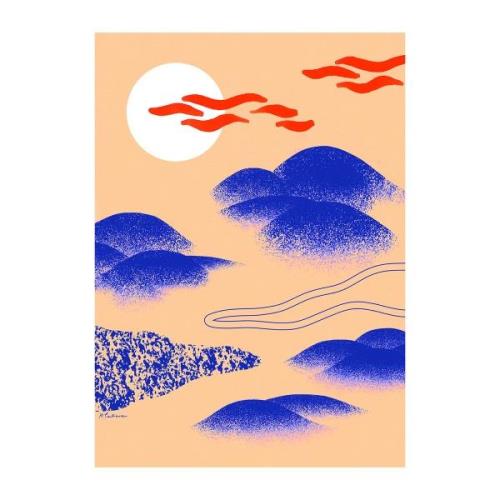 Paper Collective Japanese Hills plakat 30x40 cm