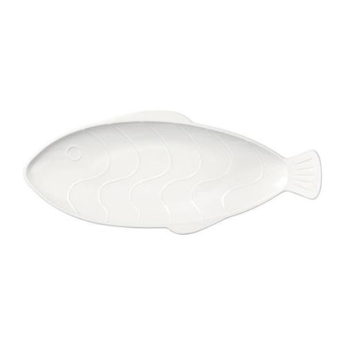 Broste Copenhagen Pesce fad 17,6x41,4 cm Transparent white