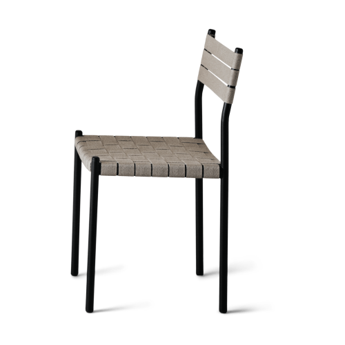 OX Denmarq Nettan Chair black frame stol Naturvæv