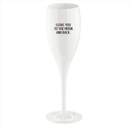 Koziol Cheers champagneglas 10 cl 6-pak Love You To The Moon
