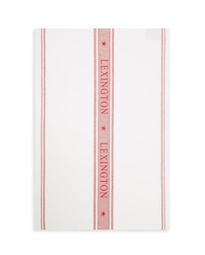 Lexington Star køkkenhåndklæde 70x50 cm Hvid-rød