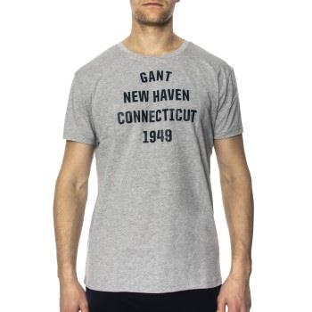 Gant Crew Neck T-shirt Big Print * Gratis Fragt * * Kampagne *