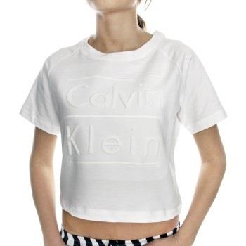 Calvin Klein Cotton Coordinating Top Curve Neck * Gratis Fragt * * Kam...