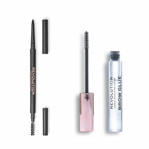 Makeup Revolution Brow Duo - Medium Brown