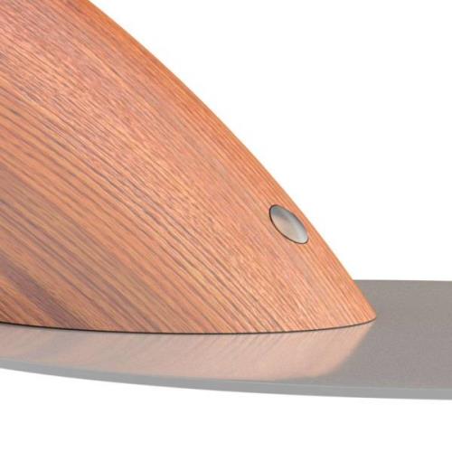 Swingo LED-skrivebordslampe med træ, grå