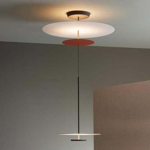 Vibia Flat LED-hængelampe 3 lk. Ø 90 cm terrakotta