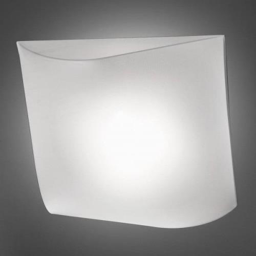 Axolight Stormy stof-væglampe, hvid, 100 cm