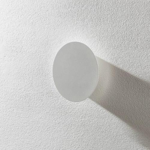 Escale Blade LED-væglampe, mat hvid, Ø 18 cm