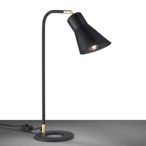 Conico bordlampe, sort/guld