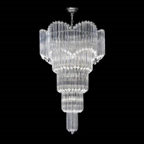 Imponerende hængelampe i krystal Drappi
