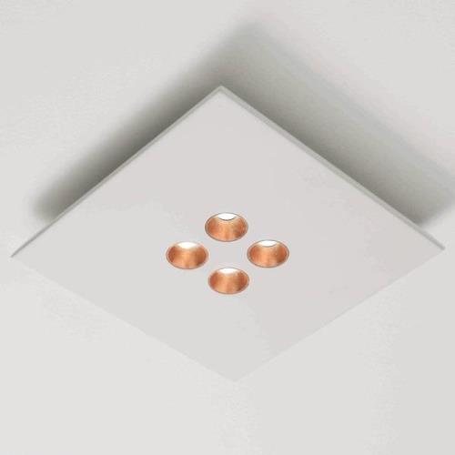ICONE Confort - LED-loftslampe, hvid-kobber
