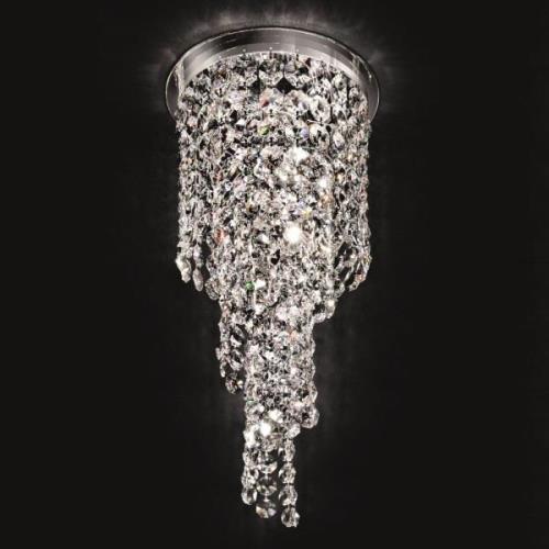 Spiralformet krystalloftslampe Shine, 30 cm