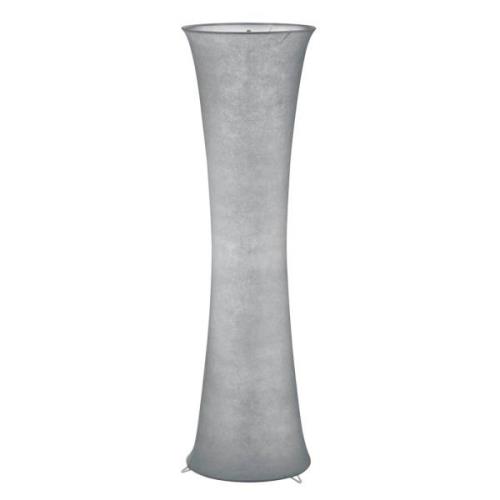 Stemningsfuld tekstil gulvlampe Gravis i grå