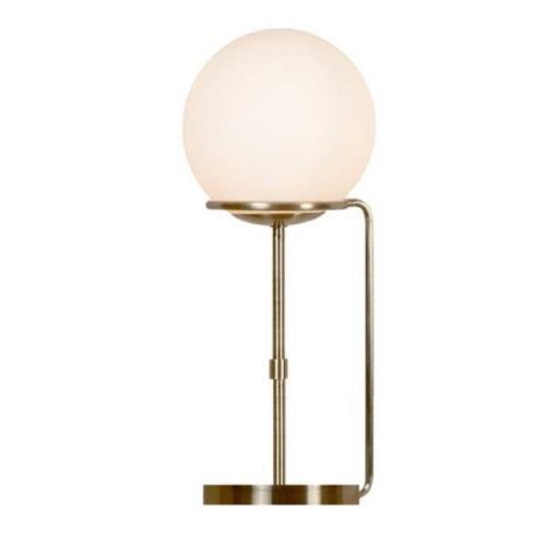 Sphere bordlampe med kugleskærm af glas