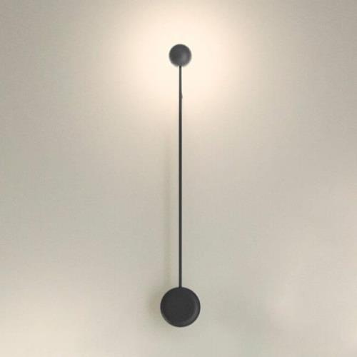 Indirekte lysende LED væglampe Pin, sort