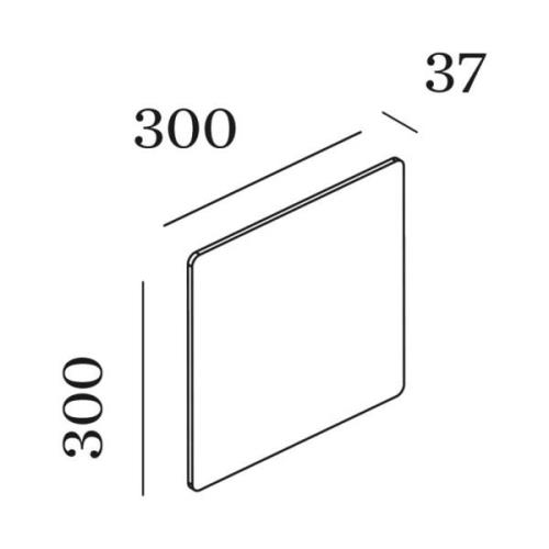 WEVER & DUCRÉ Miles 3.0 Væg 30x30cm marmor hvid