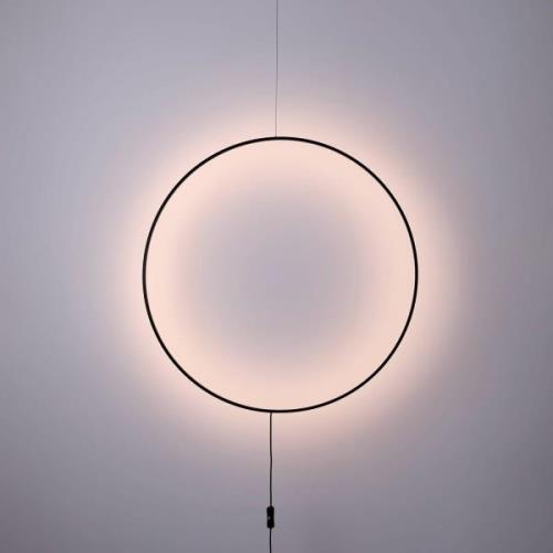LED-væglampe Shadow, cirkulær, Ø 61 cm