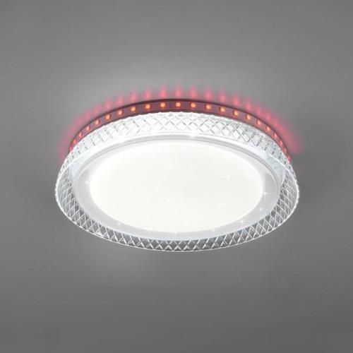 LED-loftlampe Thea, RGB, CCT, kan dæmpes