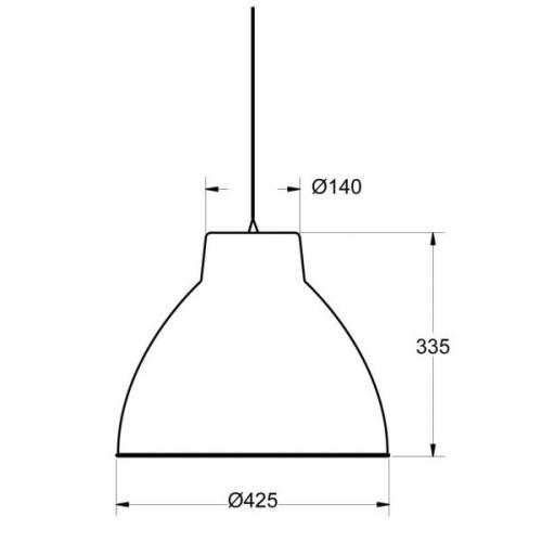 Aluminor S2089 hængelampe i industristil