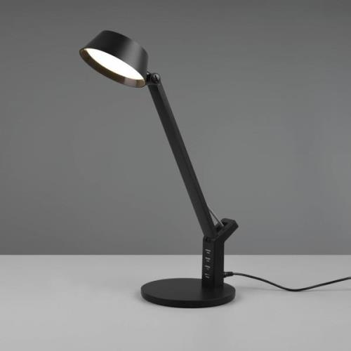 Ava LED-bordlampe med dæmperfunktion, sort