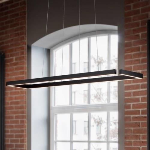 LED-hængelampe Marisa-100, sort mat, 100 x20 cm