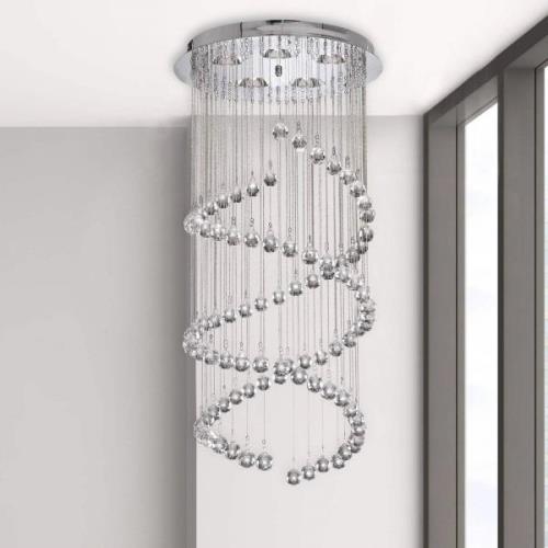 Hallway hængelampe med glaskrystalvedhæng, 80 cm
