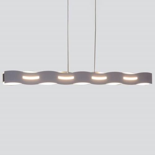Wave LED-hængelampe, nikkel