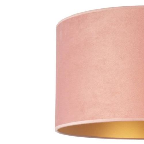 Bordlampe Golden Roller højde, 30 cm lysrosa/guld