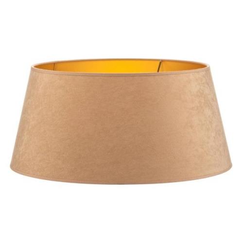 Cone lampeskærm, højde 25,5 cm, beige/guld