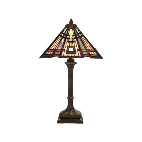 Classic Craftsman bordlampe i Tiffany-design