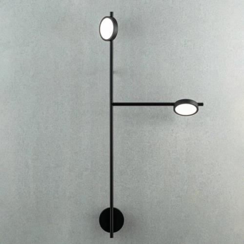 GRUPA Igram LED-væglampe med to lys i sort