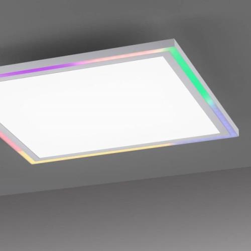 LED-loftslampe Kant, CCT + RGB, 40x40cm