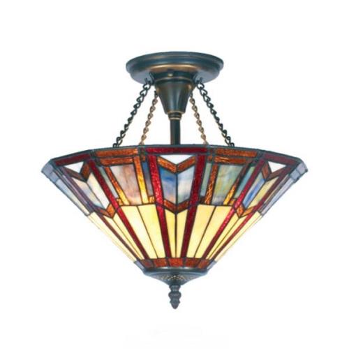 LILLIE - loftslampe i Tiffany stil
