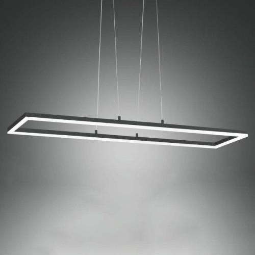 Bard LED-hængelampe, 92x32 cm, antracit