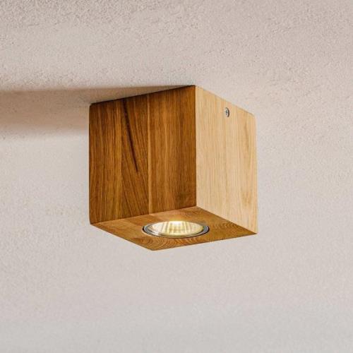 Wooddream loftlampe, 1 lyskilde, eg, kantet, 10 cm