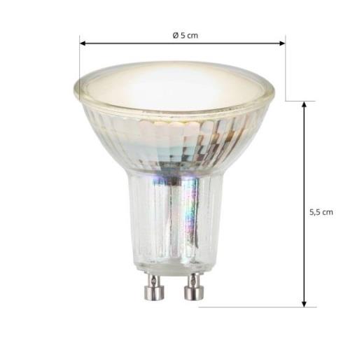 LED-reflektor GU10 3,4 W 3.000 K 120° glas