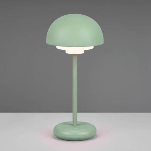Elliot LED-bordlampe, IP44 batteri, Touchdim, grøn