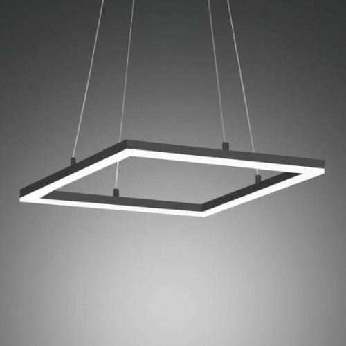 Bard LED-hængelampe, 42x42 cm, antracit