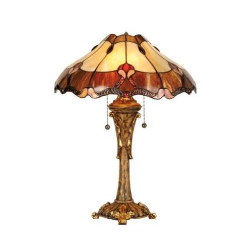 Cambria stilfuld bordlampe i Tiffany-stil