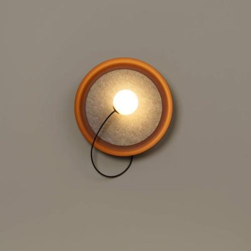 Milan Wire væglampe Ø 38 cm kobbermetallic